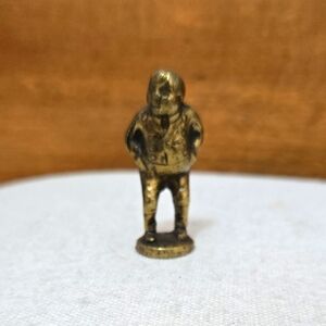 Vintage Peerage Mr. Pickwick Brass Figural P-I-P-E Tamper